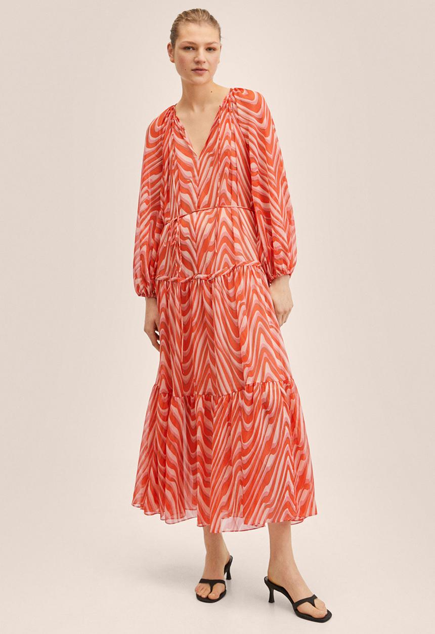 MANGO - Dress lidia - orange