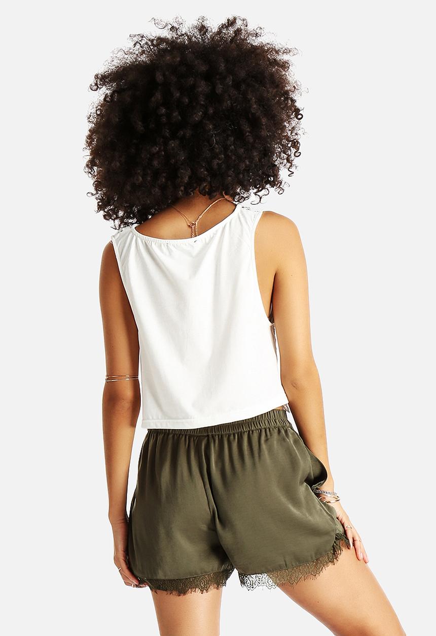 AX Paris - Crochet Detail Top