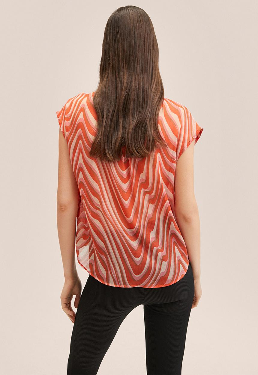 MANGO - Blouse lidia - orange