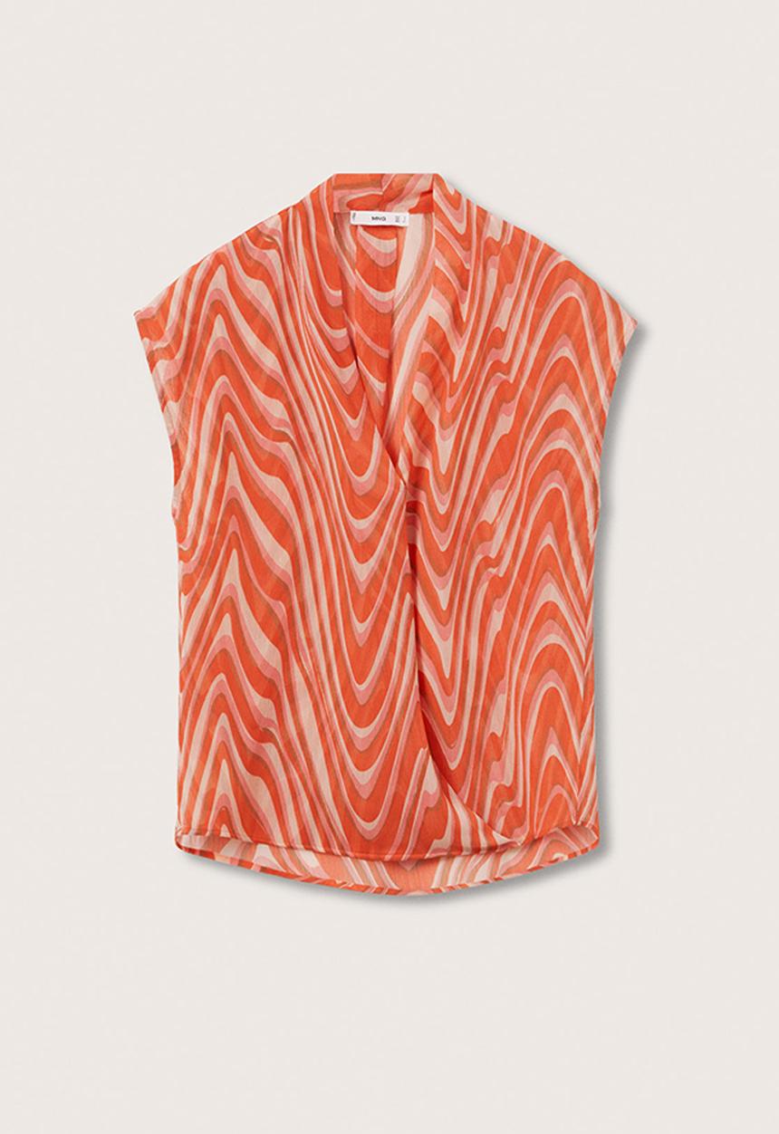MANGO - Blouse lidia - orange