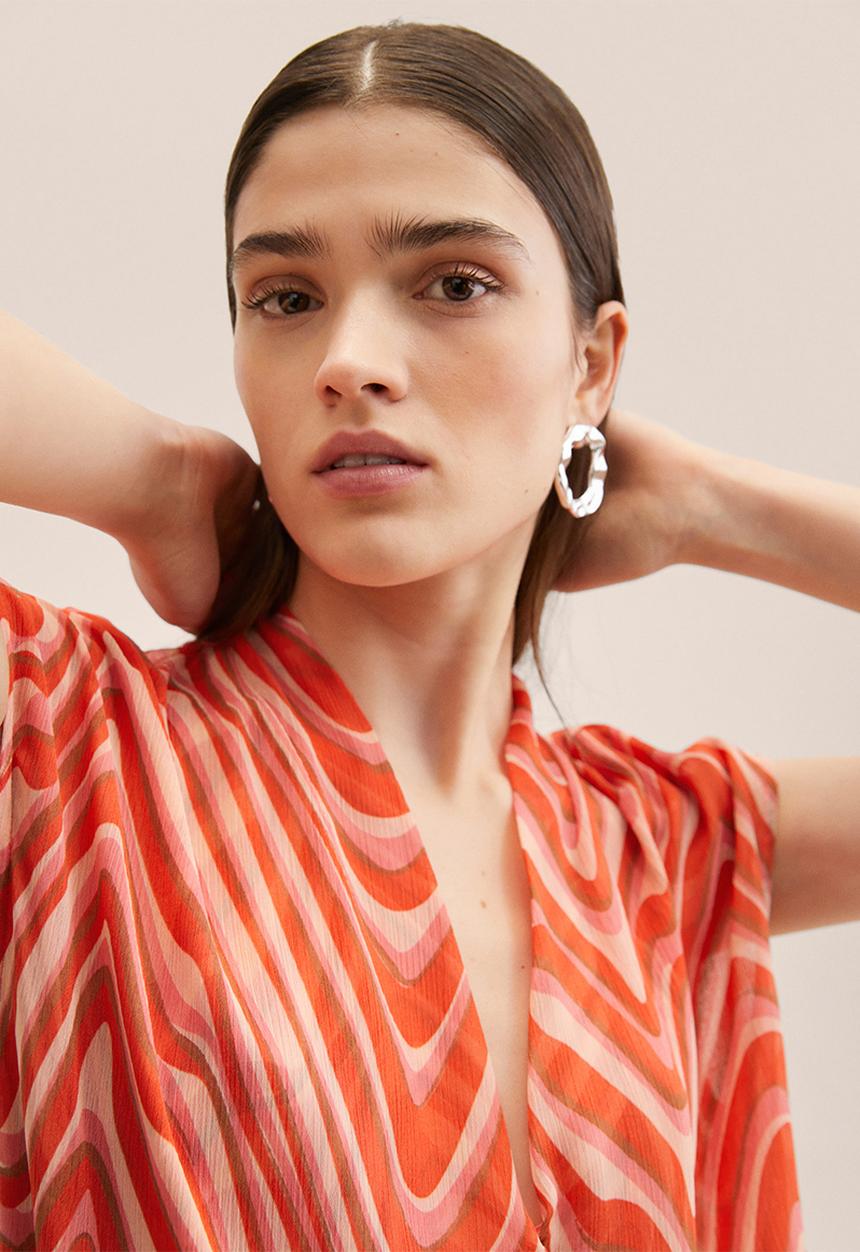 MANGO - Blouse lidia - orange