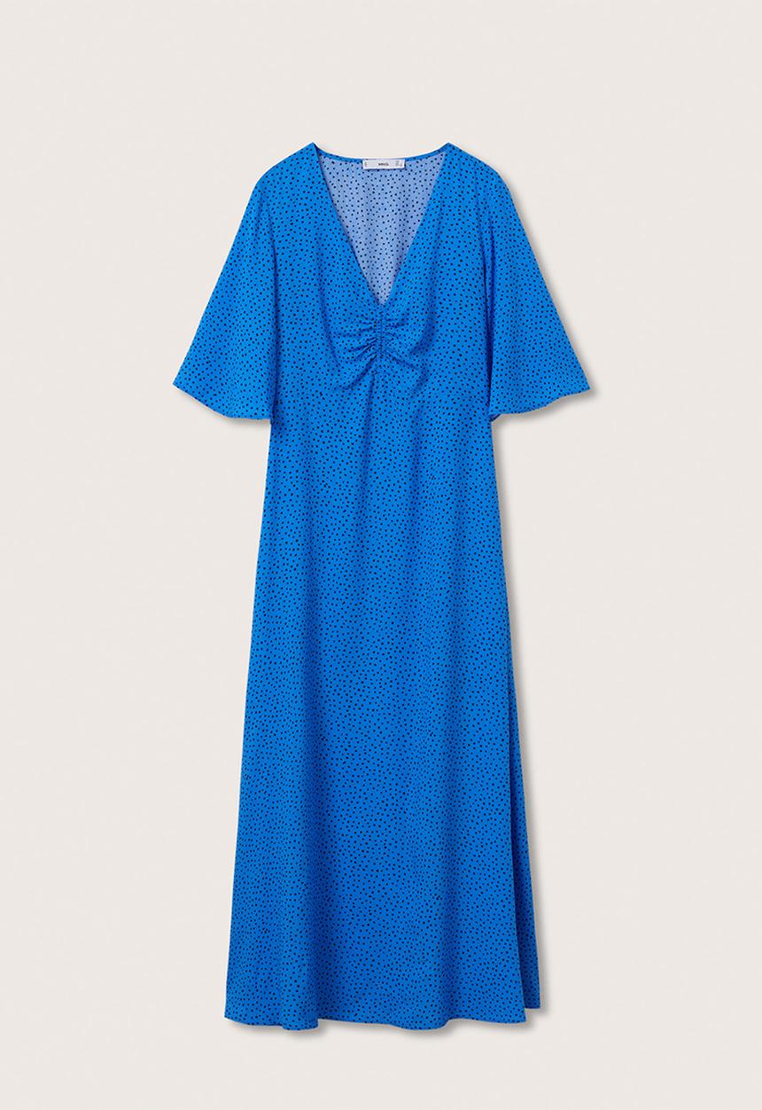 MANGO - Mina dress - mid blue