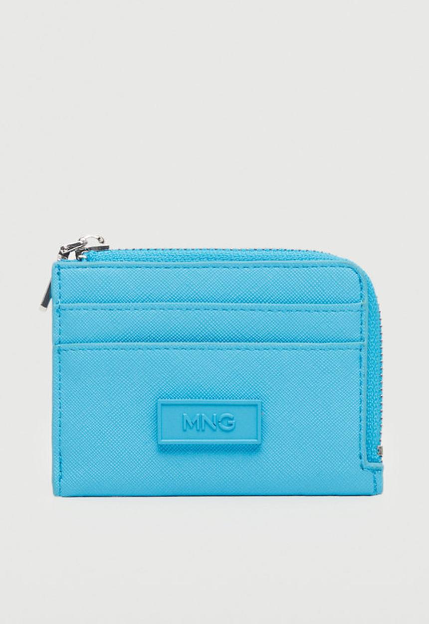 MANGO - Logo card holder - sky blue