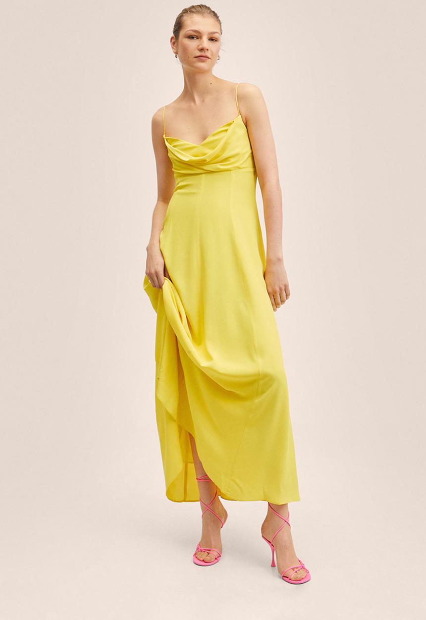 MANGO - Jess dress - light pastel yellow