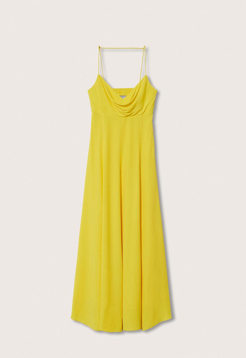 MANGO - Jess dress - light pastel yellow