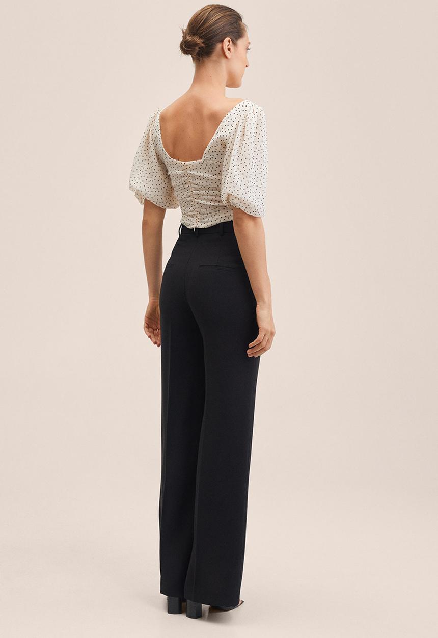 MANGO - Blouse doty - natural