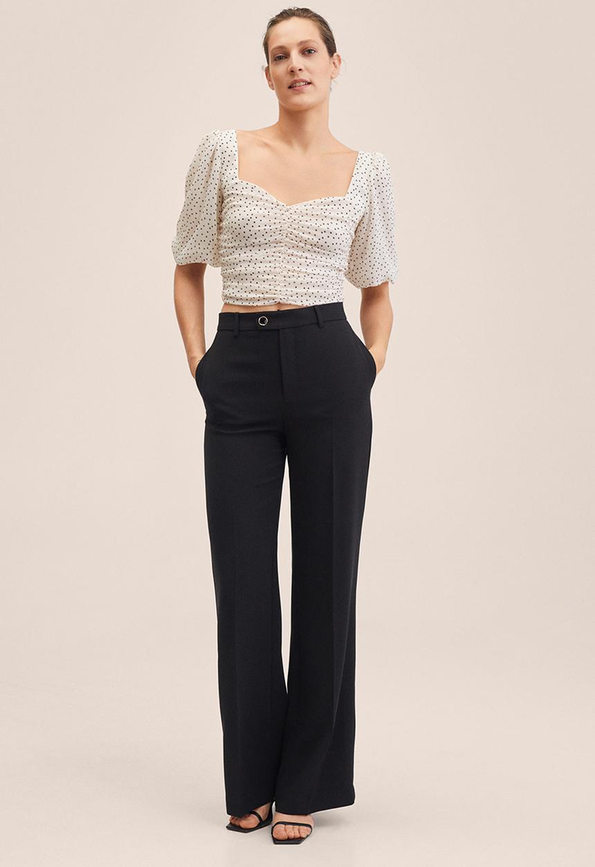 MANGO - Blouse doty - natural