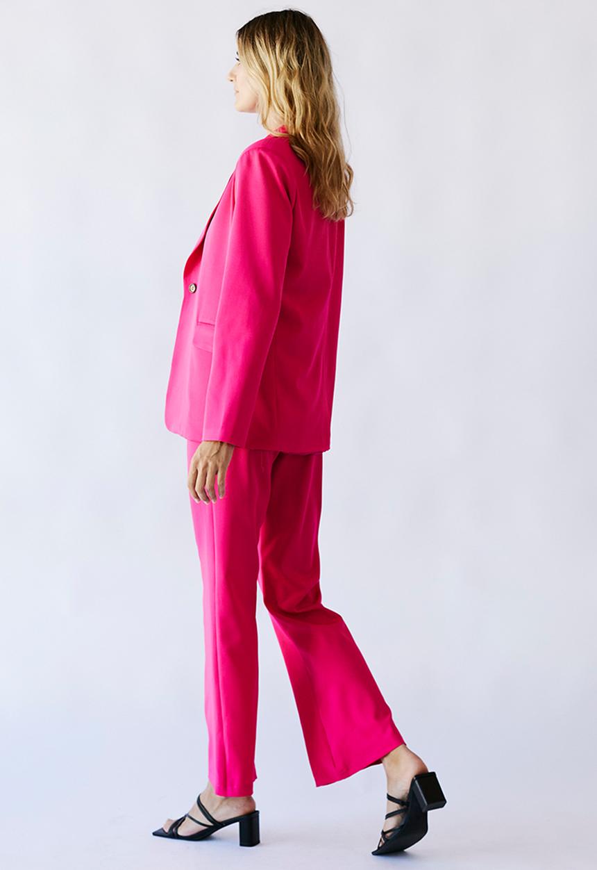 Me&B - Button long blazer - pink