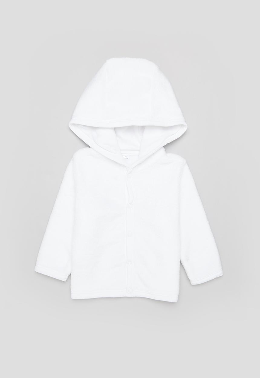 Pop Candy - Girls button up sherpa jacket - white