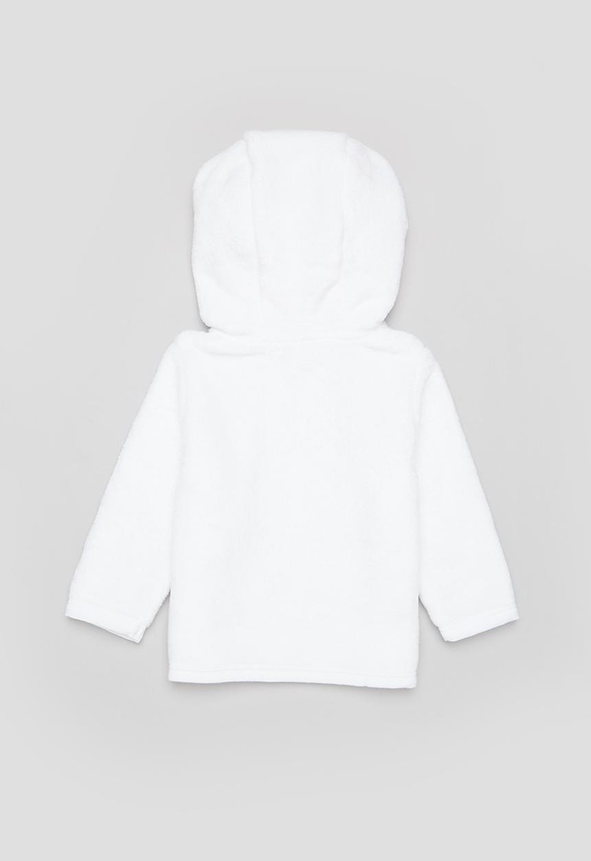 Pop Candy - Girls button up sherpa jacket - white