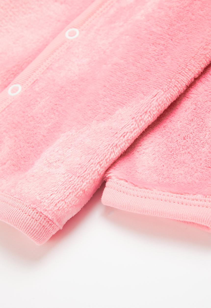 Pop Candy - Girls button up sherpa jacket - coral