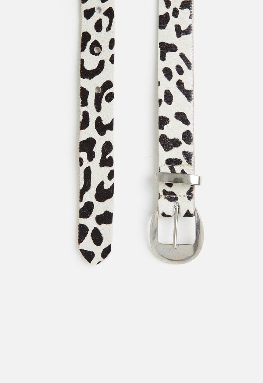 Superbalist - Caroline leather belt 2 pack - stone & black