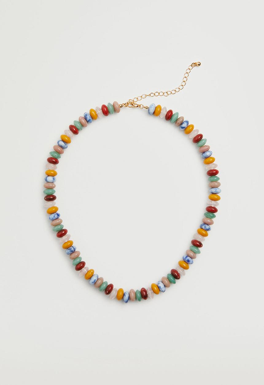 MANGO - Bead stone necklace - multi