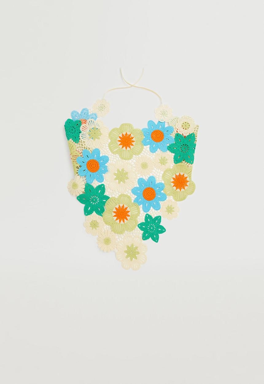MANGO - Floral scarf - multi
