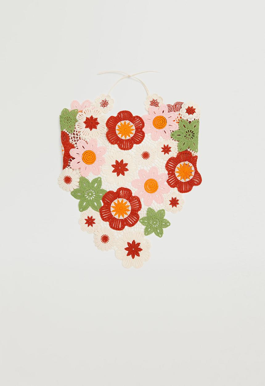 MANGO - Floral scarf - multi