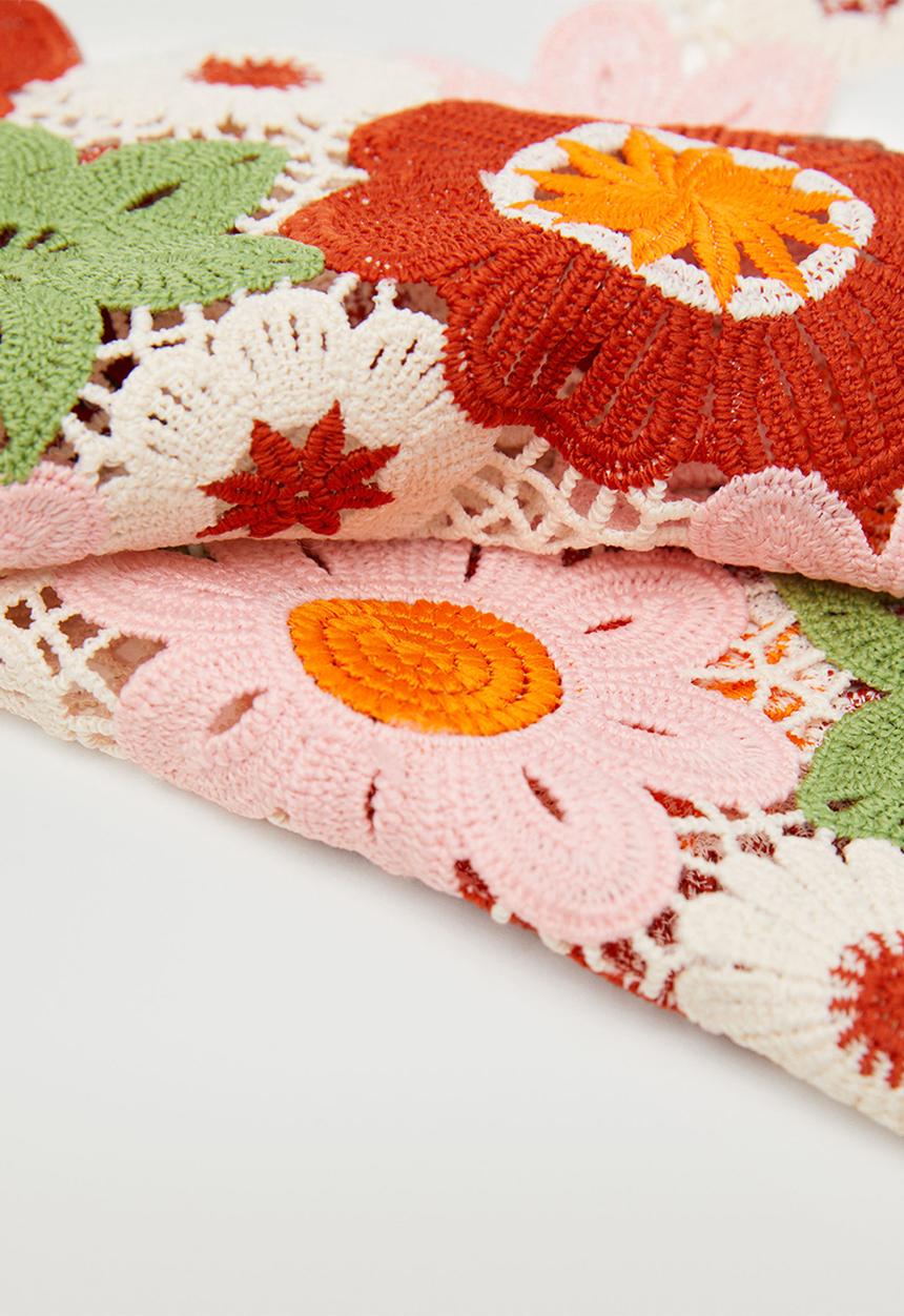 MANGO - Floral scarf - multi
