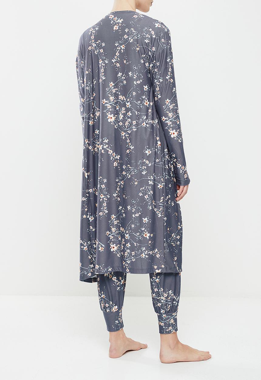 edit Maternity - Maternity knit soft touch gown - dark base foilage
