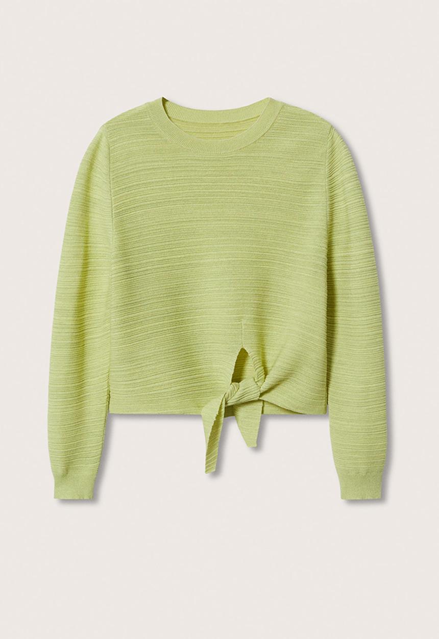 MANGO - Sweater nudo - lime