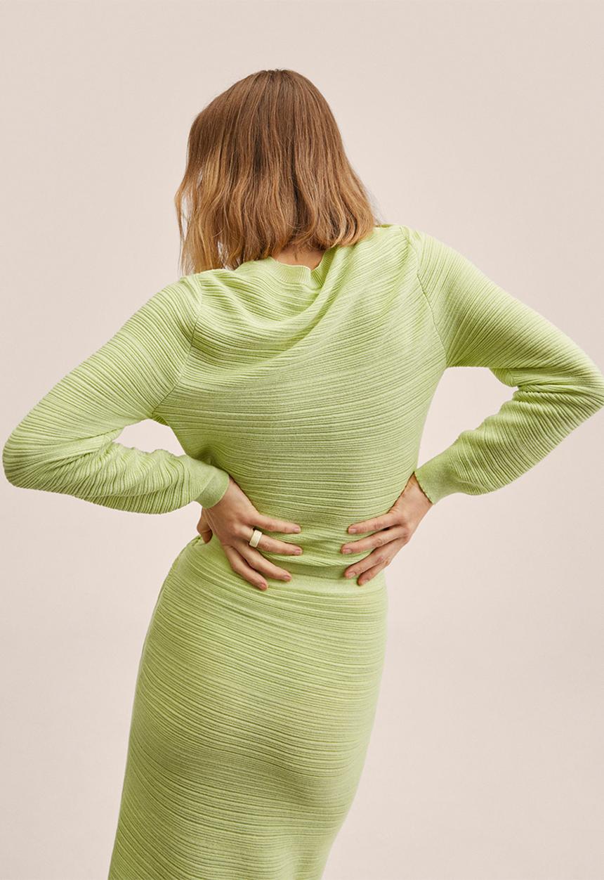 MANGO - Sweater nudo - lime
