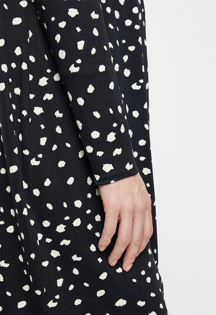 edit Maternity - Maternity knit soft touch gown - black print