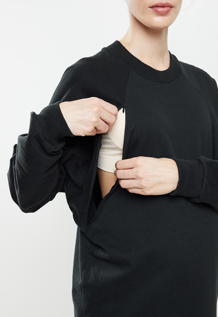 Superbalist - Maternity sweat dress - black