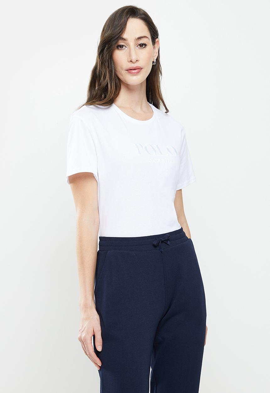POLO - Womans logo tee - white