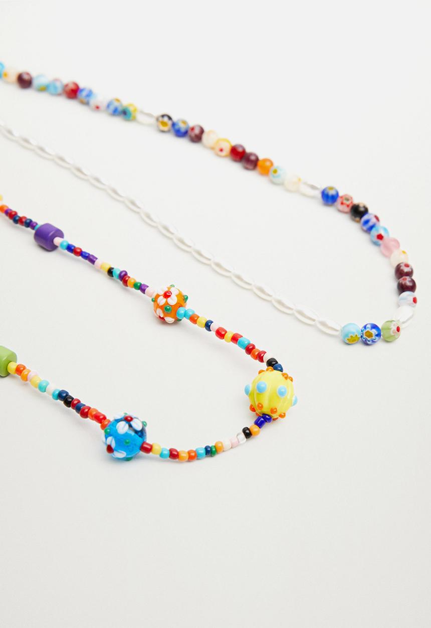 MANGO - Mixed bead necklace - multi 