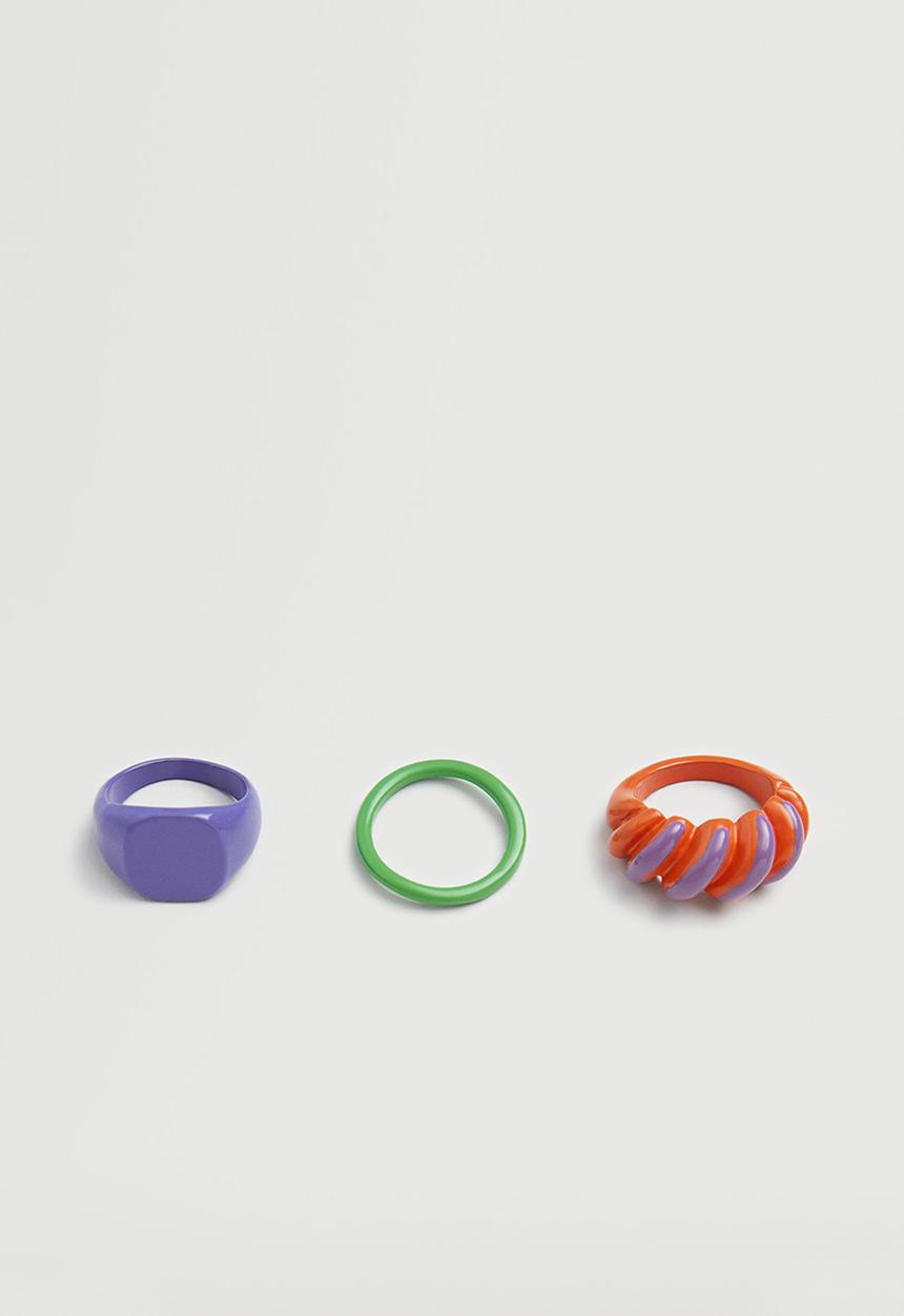 MANGO - Pack of 3 combined rings - multi 