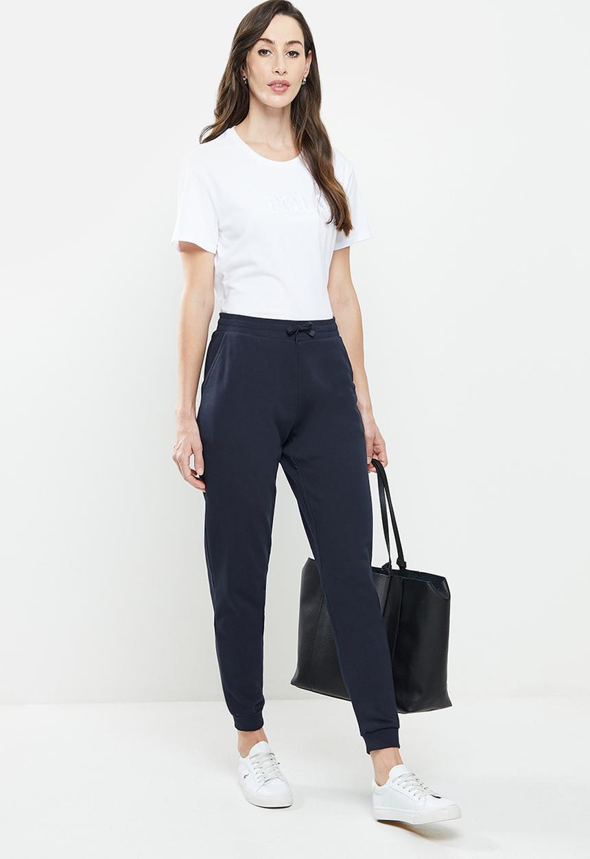 POLO - Woman's tracksuit pony pants - navy