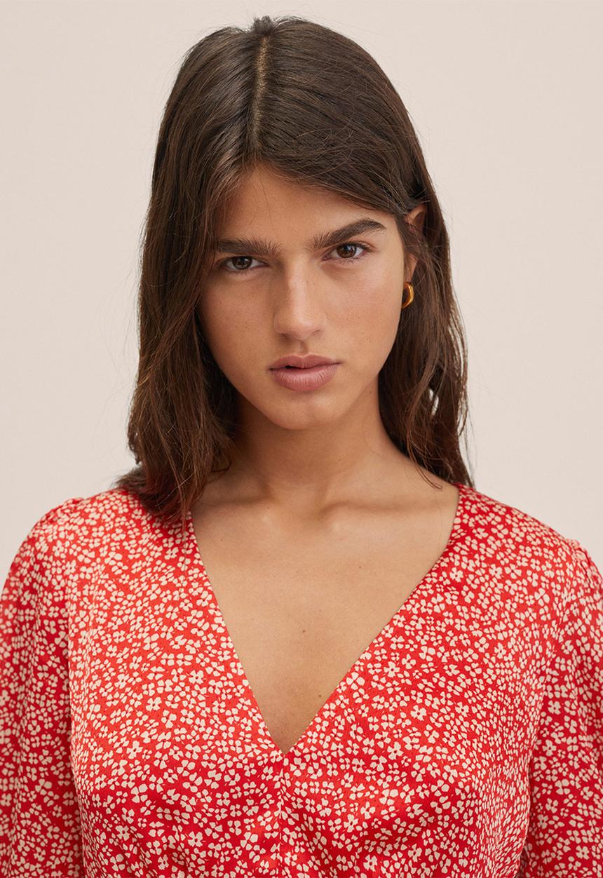 MANGO - Dress portofin - red