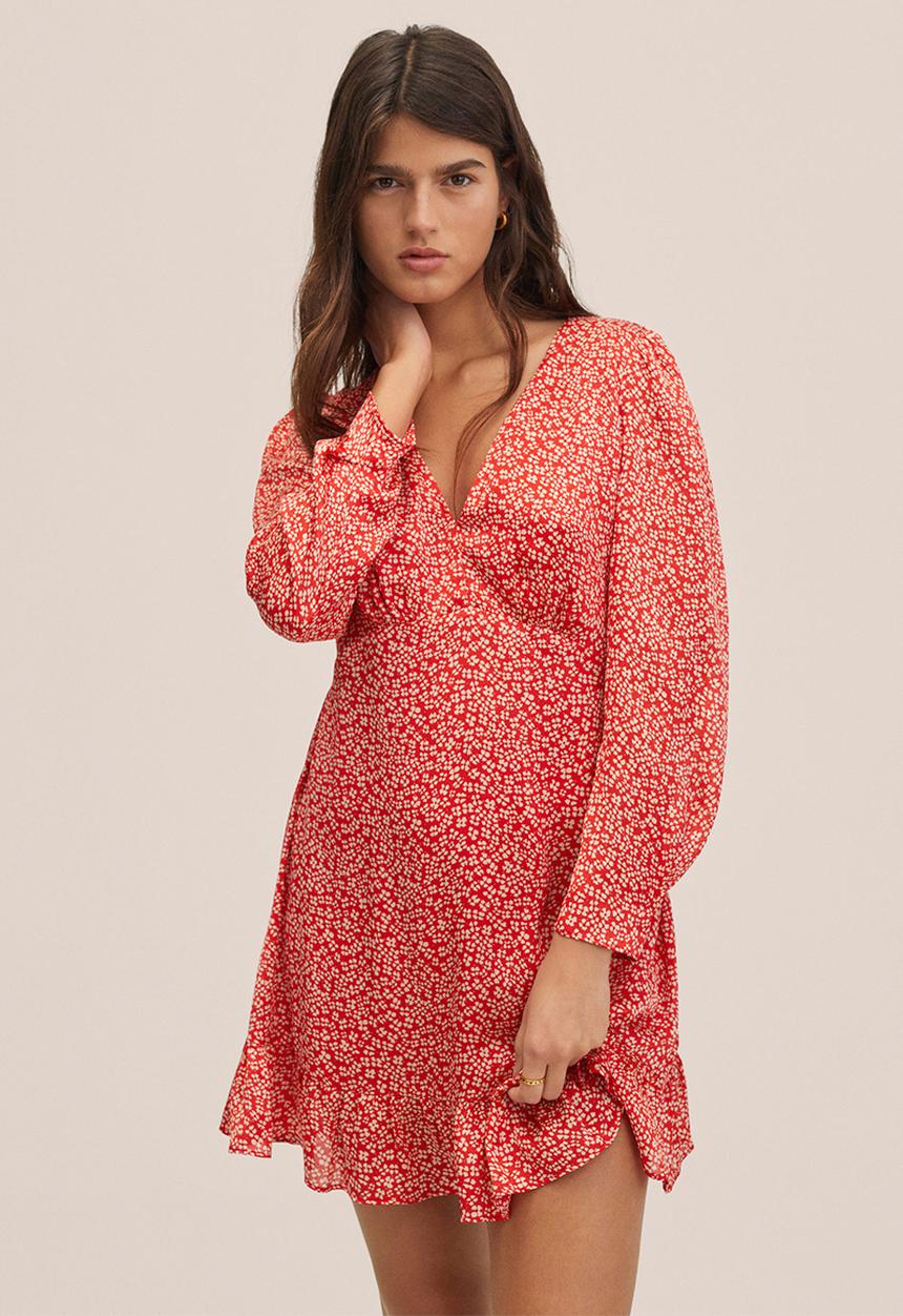 MANGO - Dress portofin - red