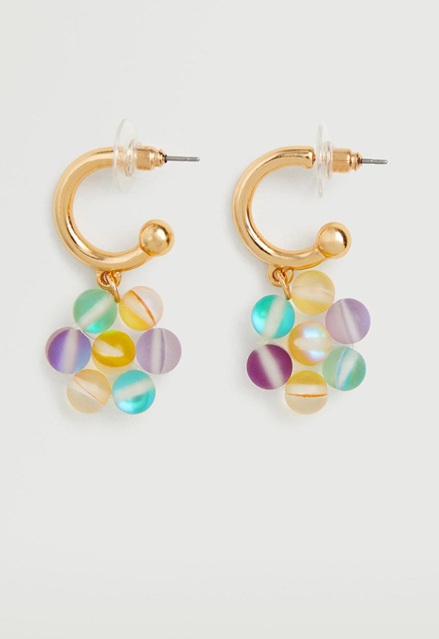 MANGO - Crystal beads earrings - multi 