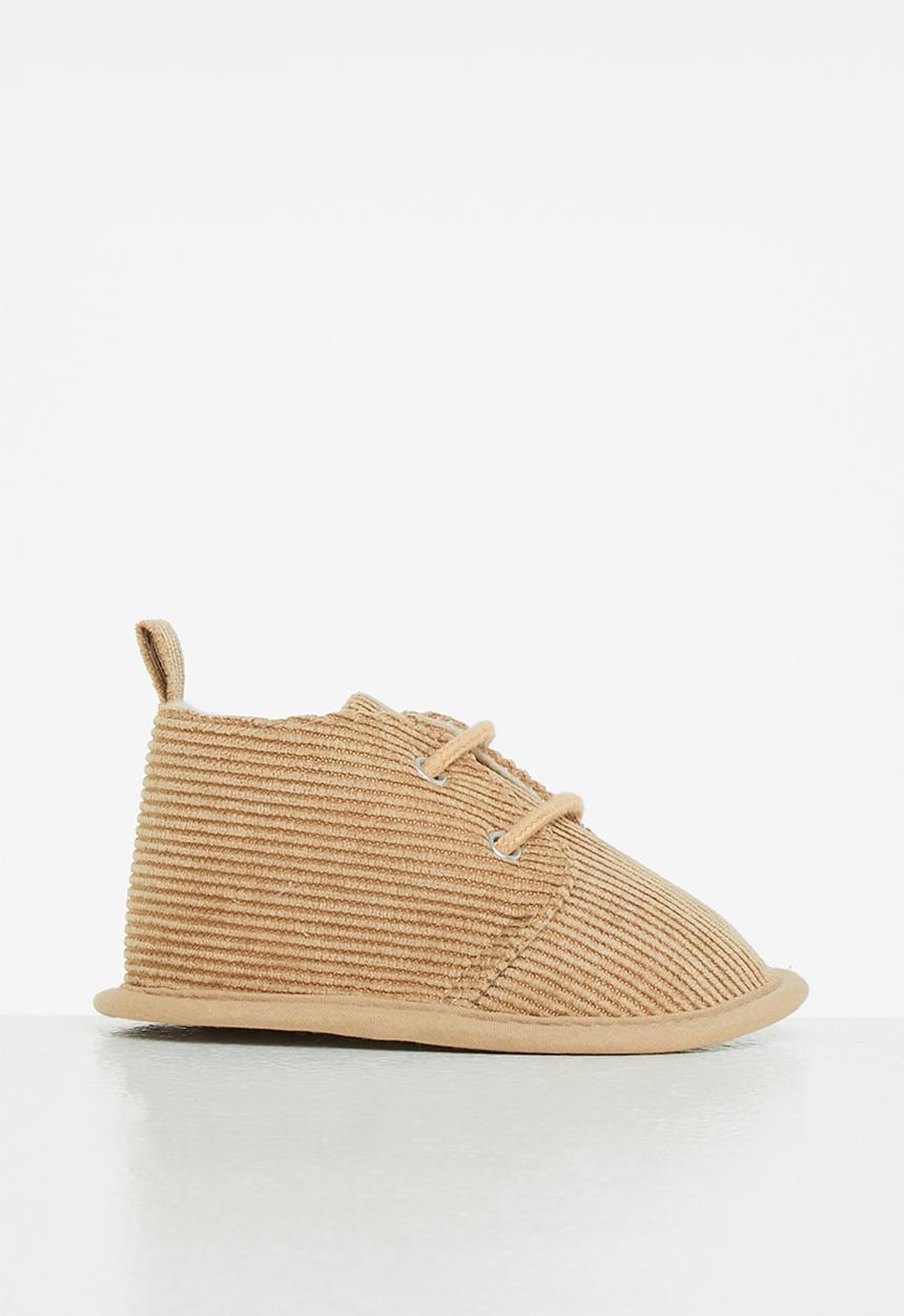 Pop Candy - Boys corduroy booties - beige