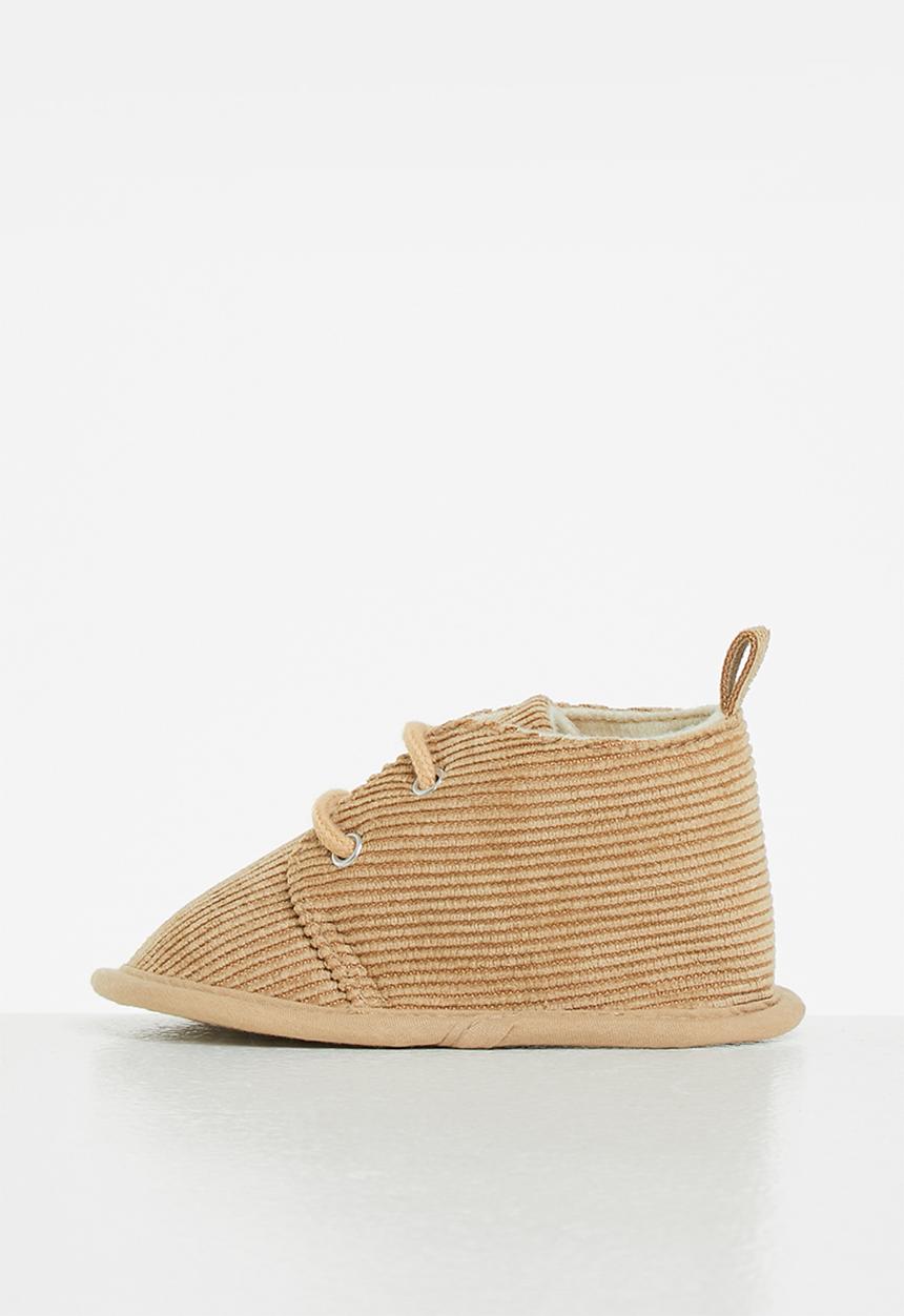 Pop Candy - Boys corduroy booties - beige