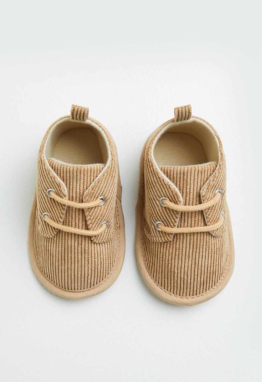 Pop Candy - Boys corduroy booties - beige