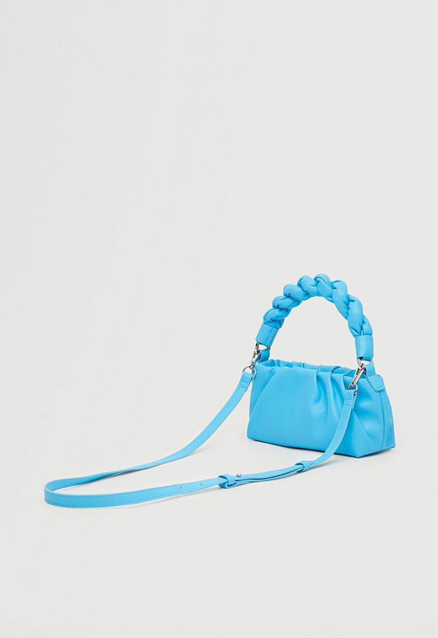 MANGO - Crossbody bag with twisted strap - blue