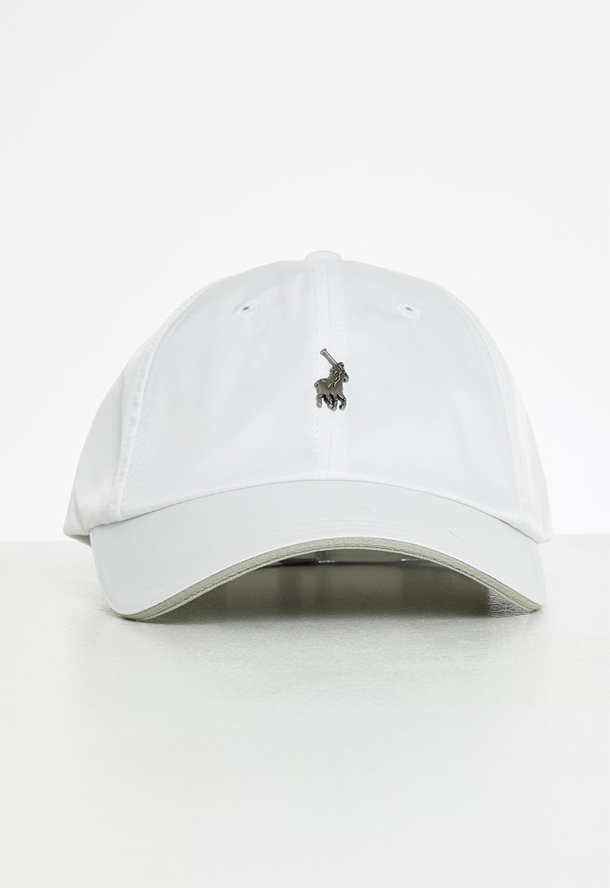 POLO - 6 Panel metal peak - white