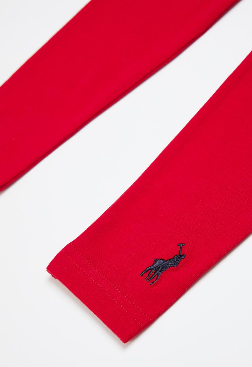 POLO - Girls classic legging - red