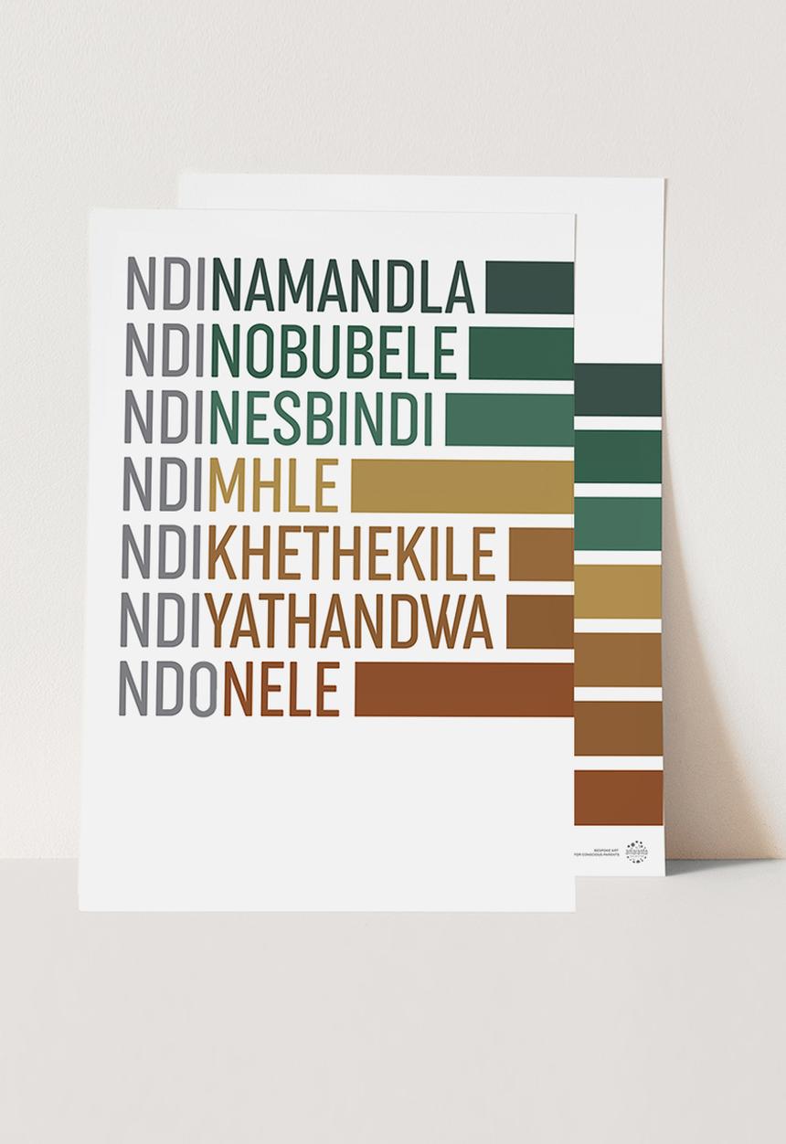 Amaranto Collection - Self-affirmations (autumn) – isixhosa