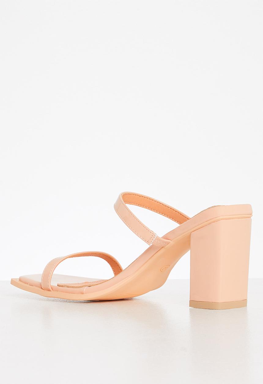 Seduction - Square toe mule heel - neutral