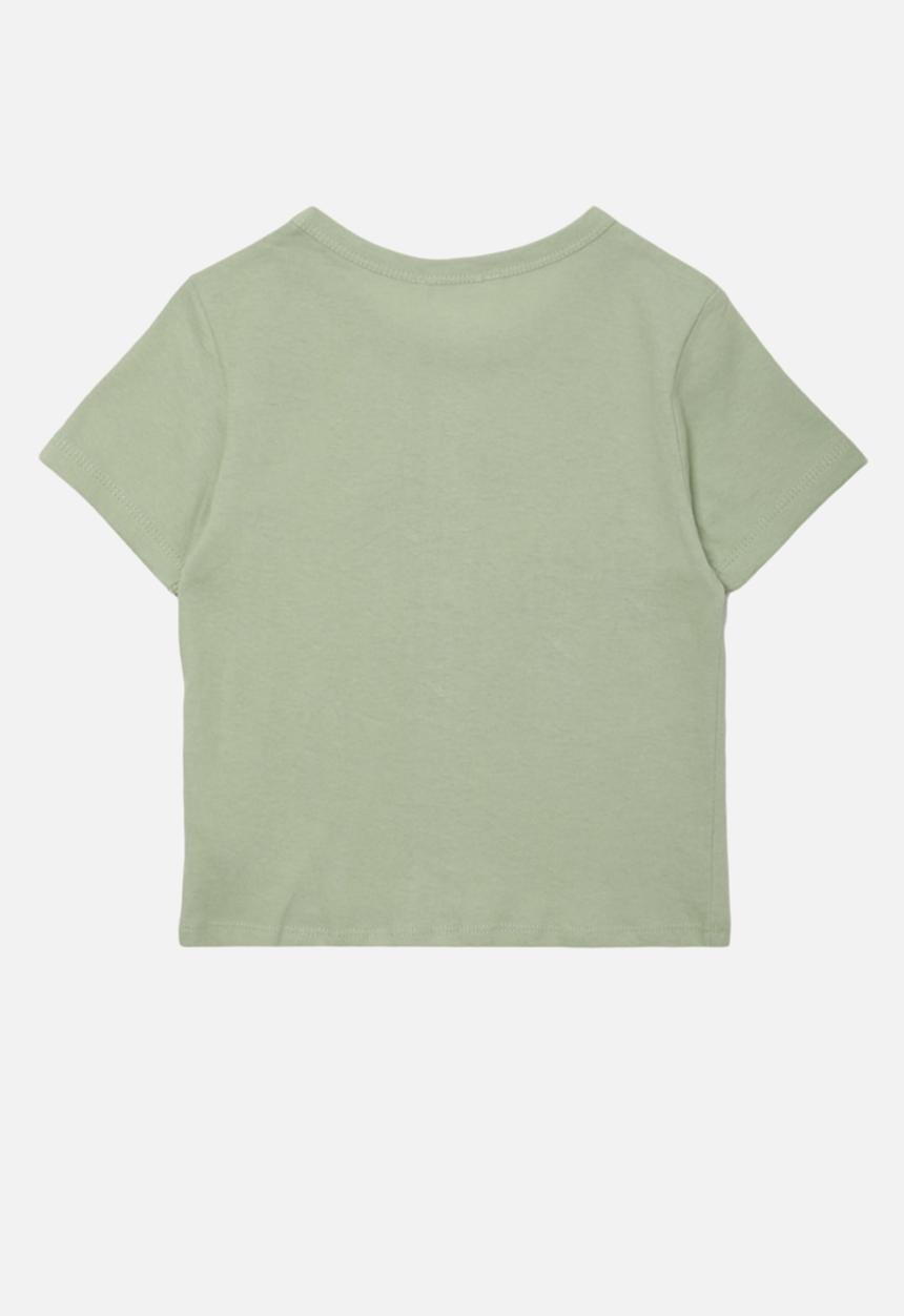 Trendyol - Yes girl yes! tee - green