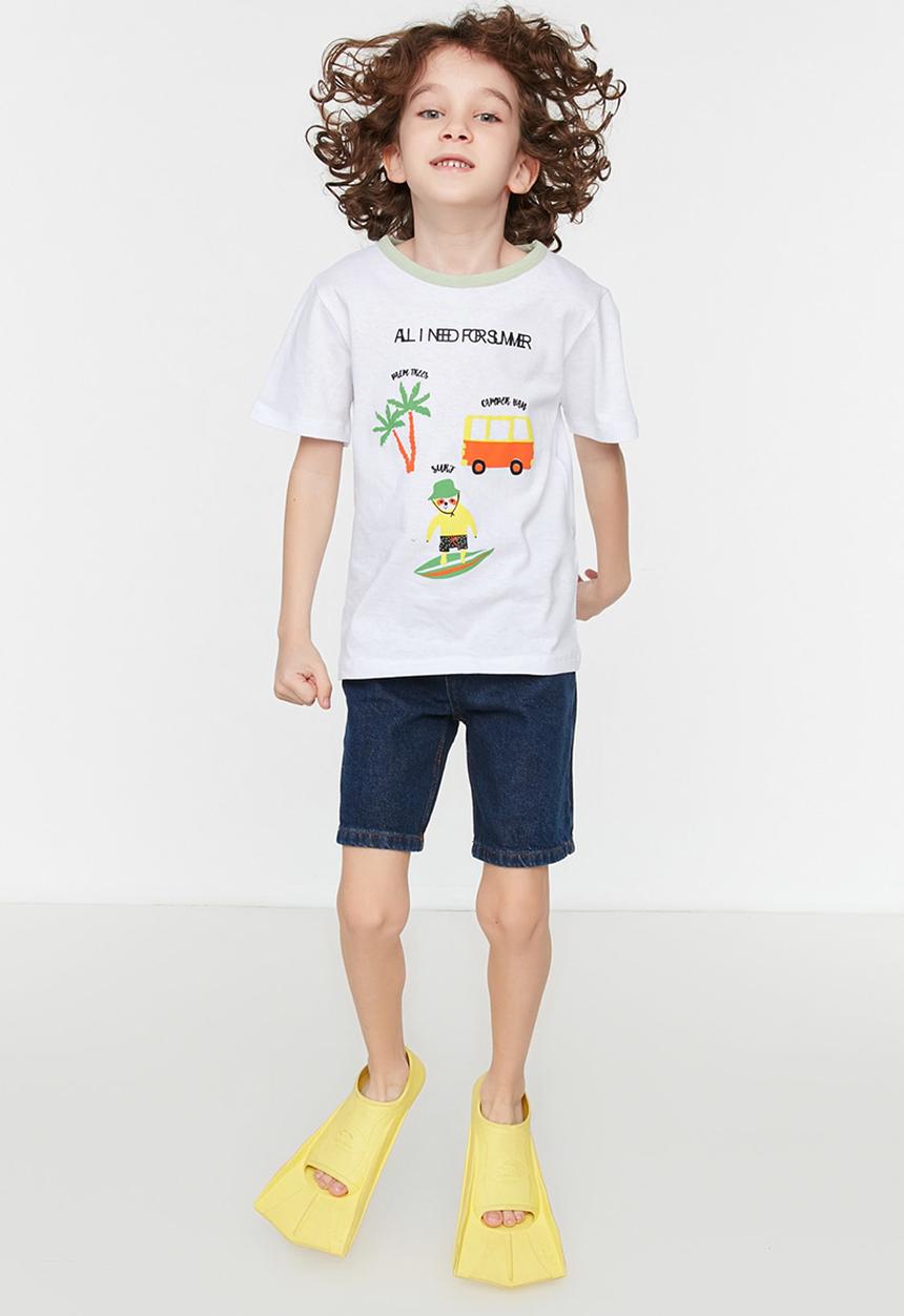 Trendyol - All i need for summer tee - white