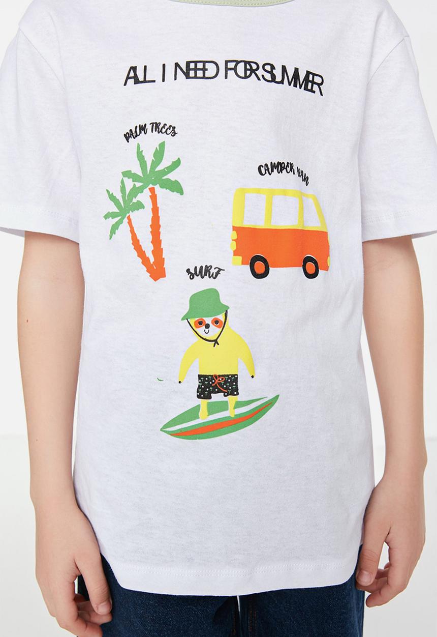 Trendyol - All i need for summer tee - white