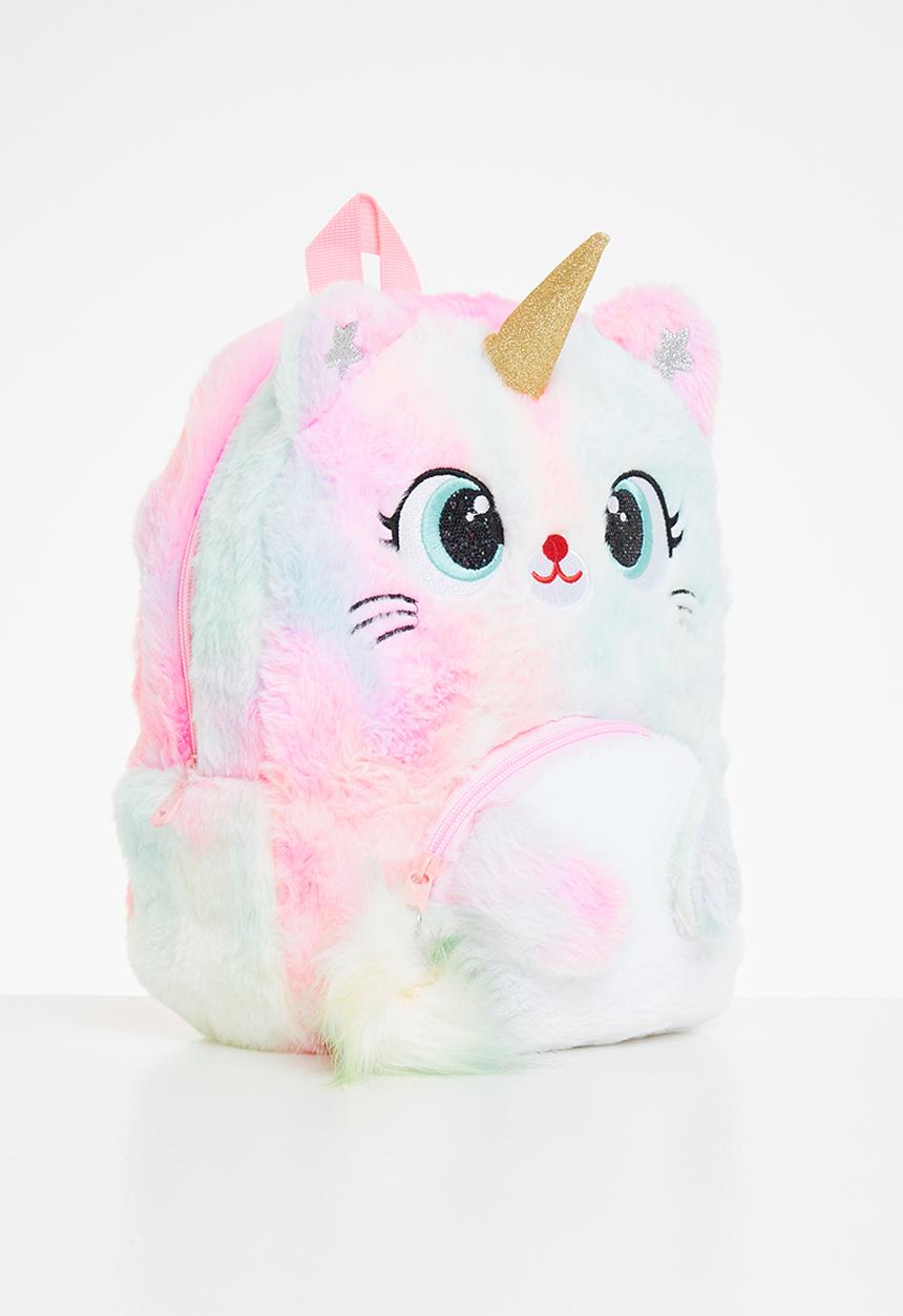 Pop Candy - Unicorn faux fur backpack - multi