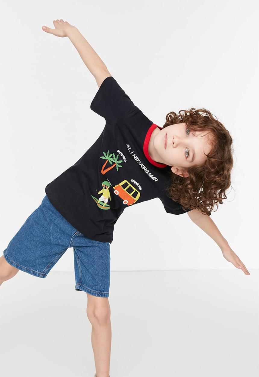 Trendyol - All i need for summer tee - navy