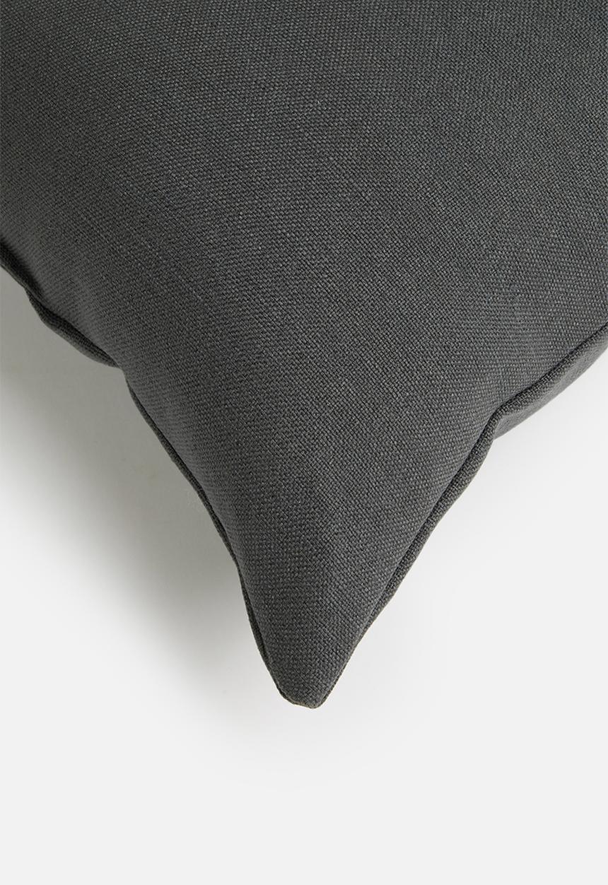 Sixth Floor - Zia blowfilled cushion - charcoal