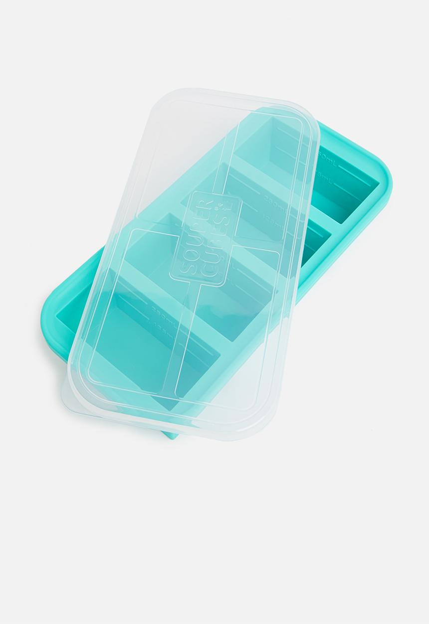 Souper Cubes - 1 cup tray with lid-blue