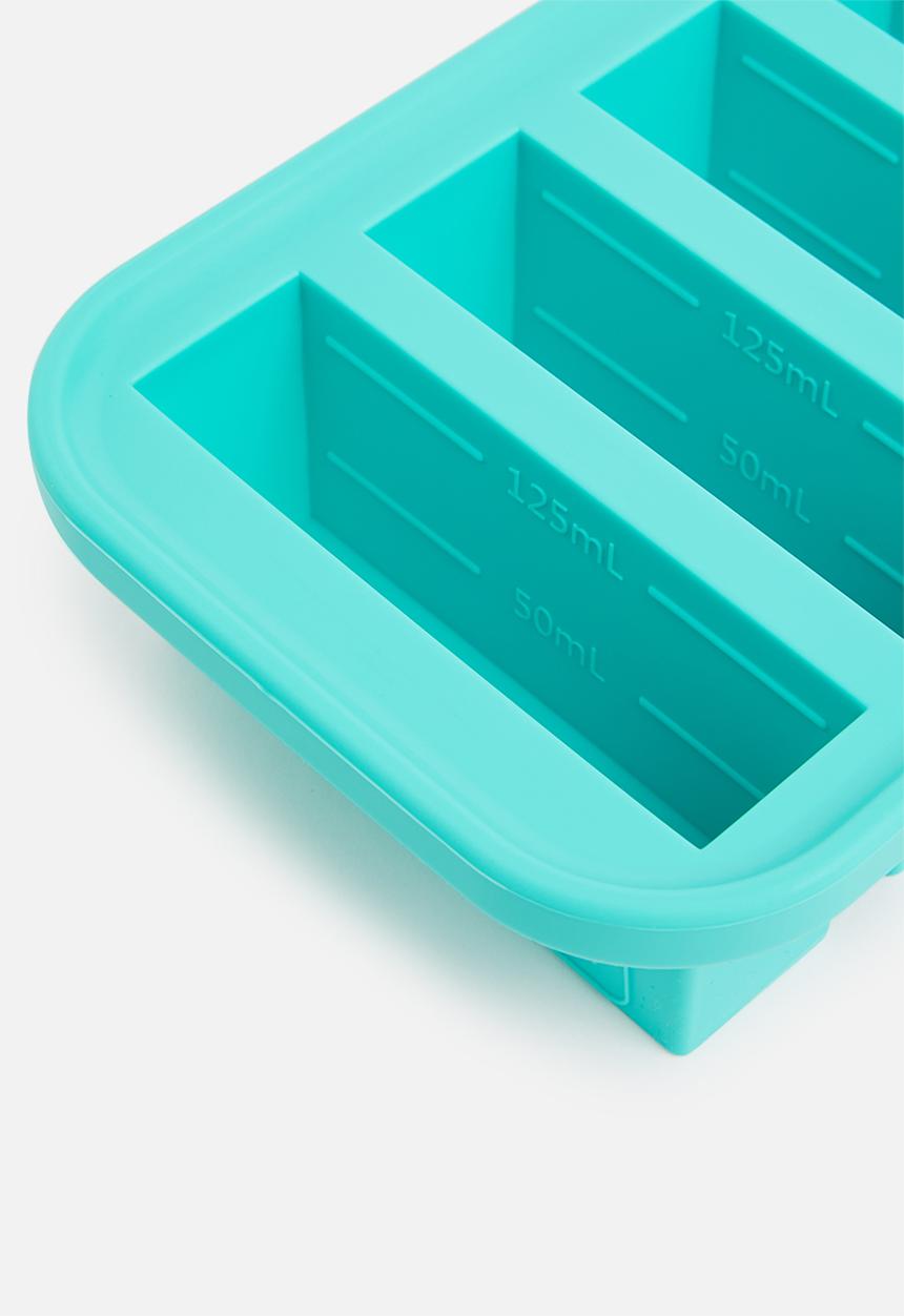 Souper Cubes - 1/2 cup tray with lid-blue
