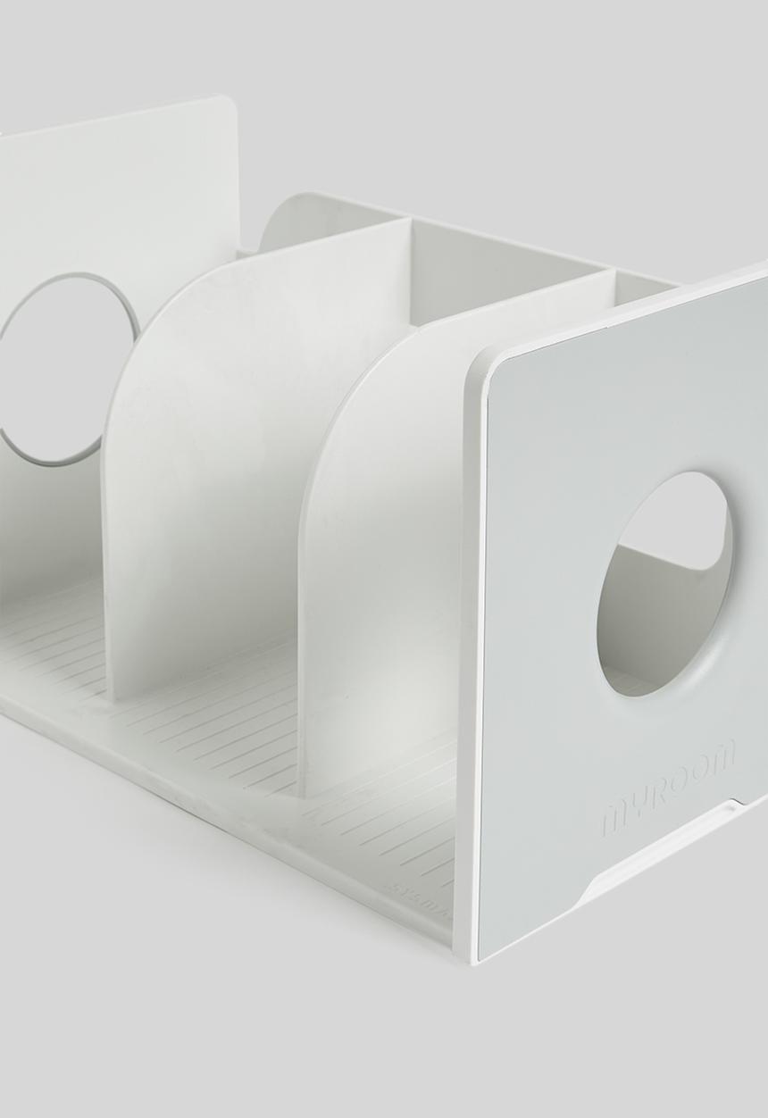 Litem - Myroom book rack 3 - cool grey