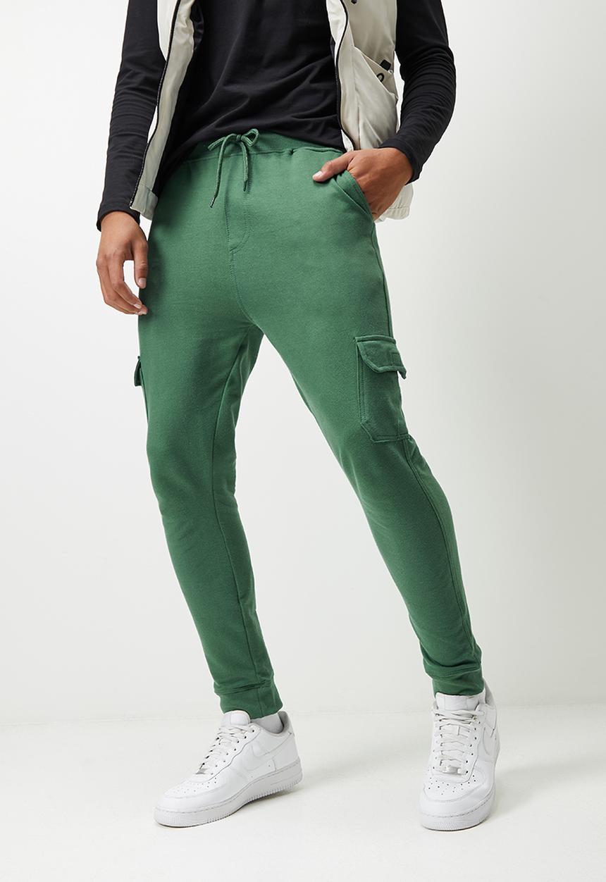 STYLE REPUBLIC - Slim fit cargo sweatpant - khaki green